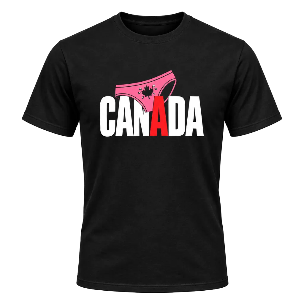 Canada Black Tee Mockup