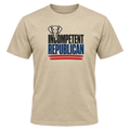 Incompetent Republican Tan Tee Mockup