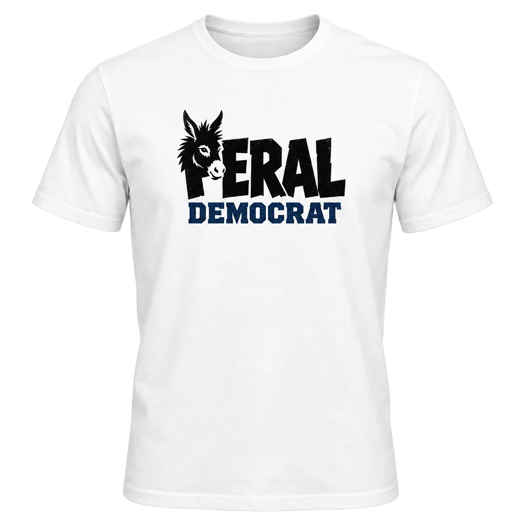 Feral Democrat Tee Mockup