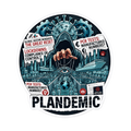 Plandemic 3-Inch Sticker Mockup